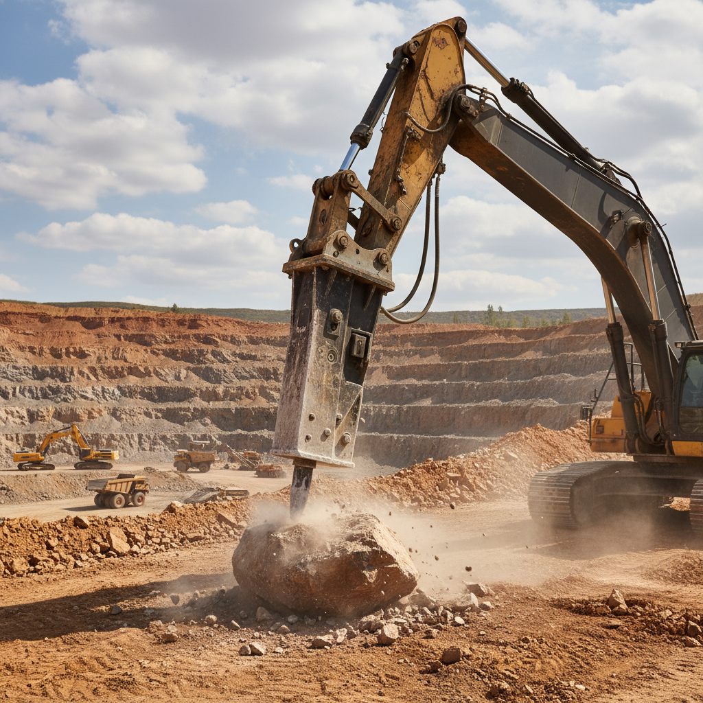 Breaking Hammer For Open-Pit Mining Operations