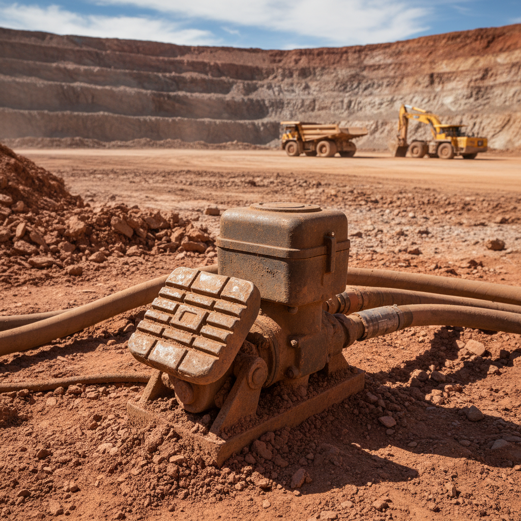 Foot Pedal Valve For Open-Pit Mining Operations