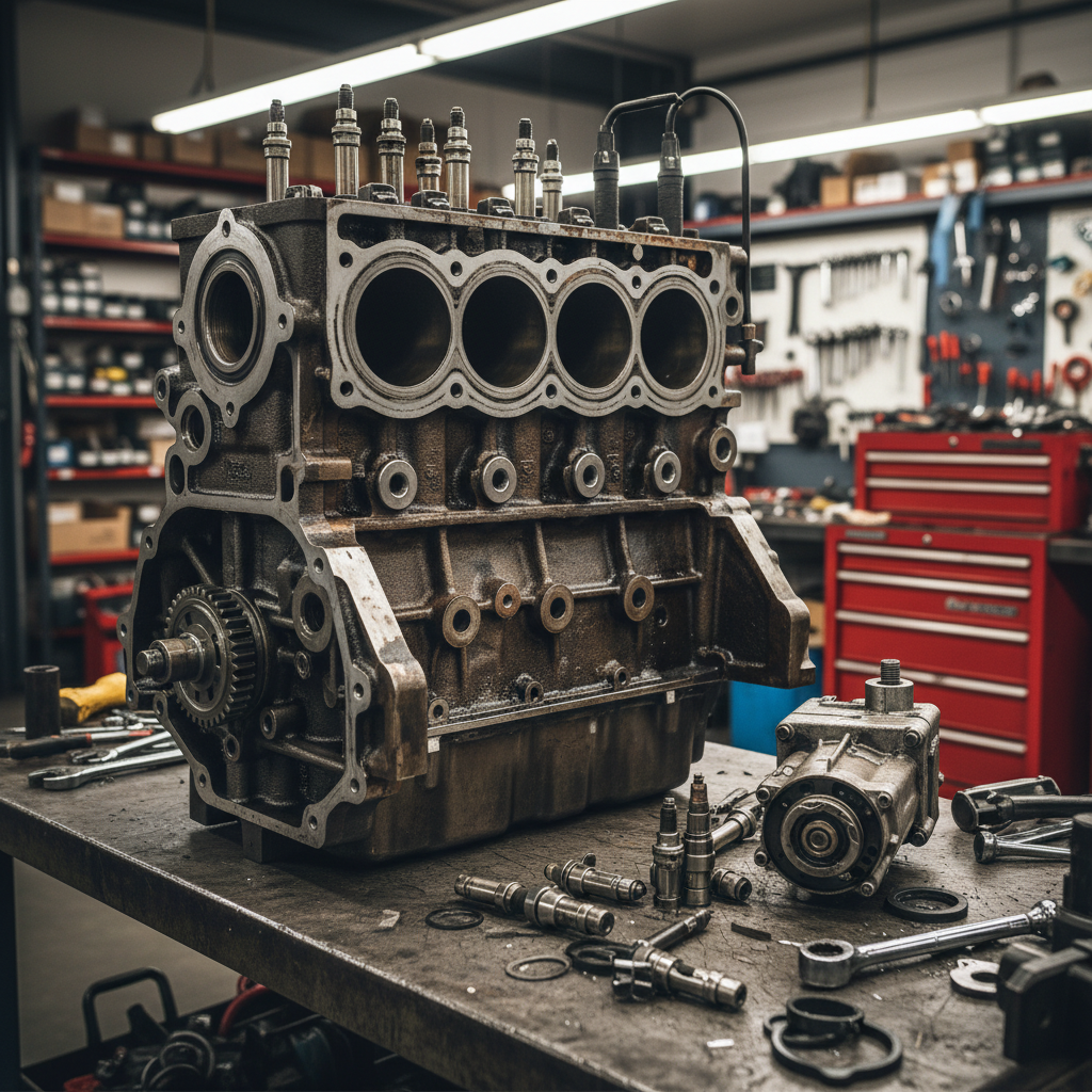 Engine Cylinder Block For Diesel Fuel System Repair