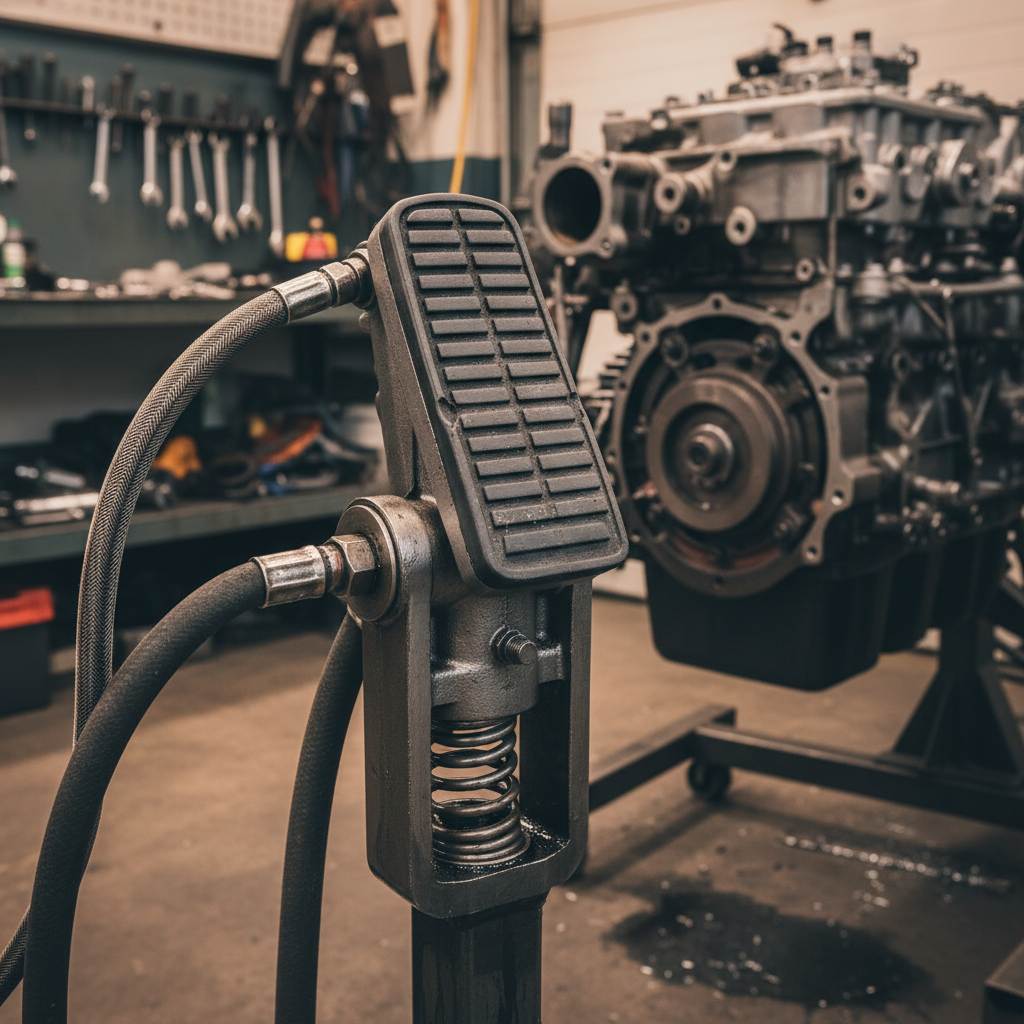 Foot Pedal Valve For Heavy-Duty Engine Rebuilding