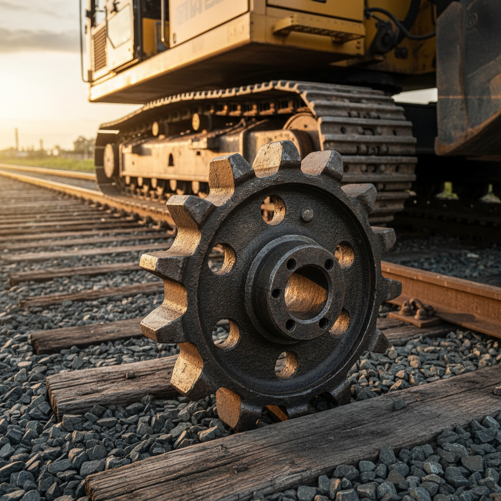 Excavator Sprocket For Railway Maintenance Machinery