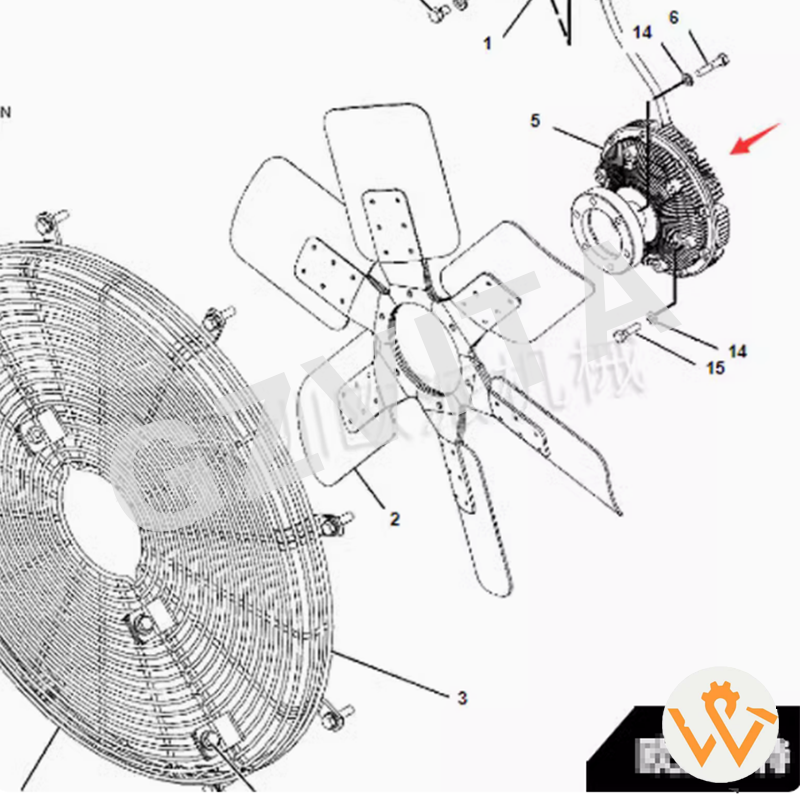 Caterpillar Fan Drive Fan Clutch 309-6158 For D5N 3096158.png