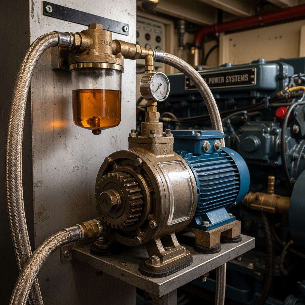 Fuel Transfer Pump For Marine Engine Support