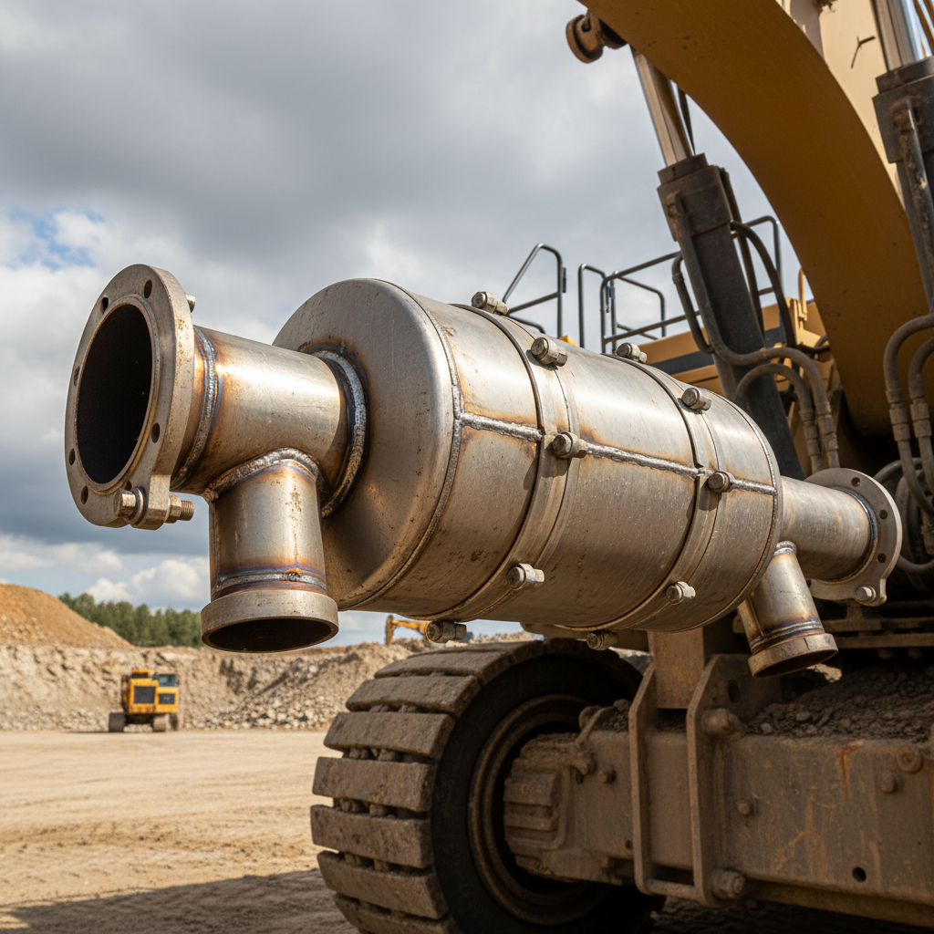 Engine Muffler For Logistics And Land Moving