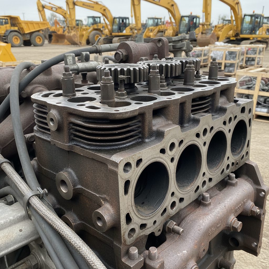 Engine Cylinder Head For Construction Fleet Management