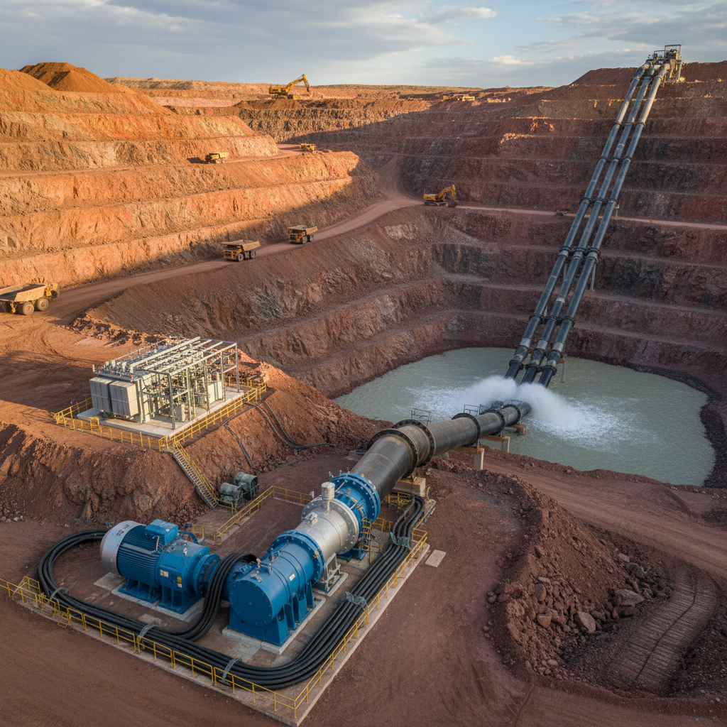 Electric Pump For Open-Pit Mining Operations
