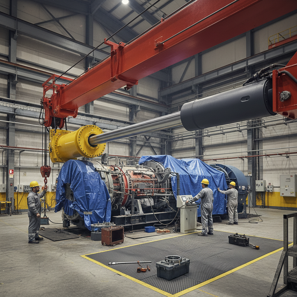 Boom Cylinder For Power Generator Maintenance