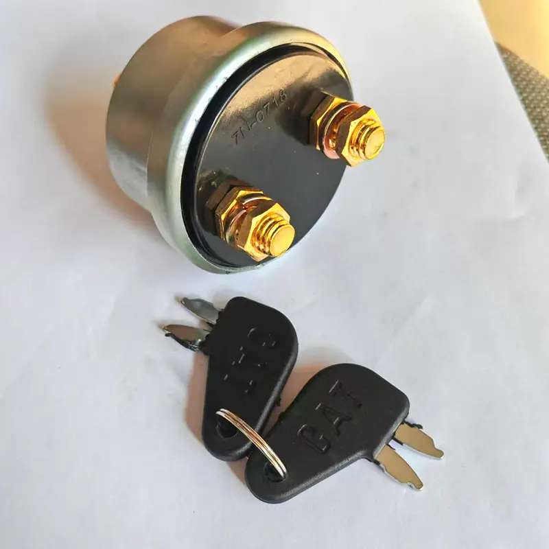 7N-0718 igniton Switch with 2 keys 7N0718 7N0719 For CAT324D 330D 336 (1).jpg